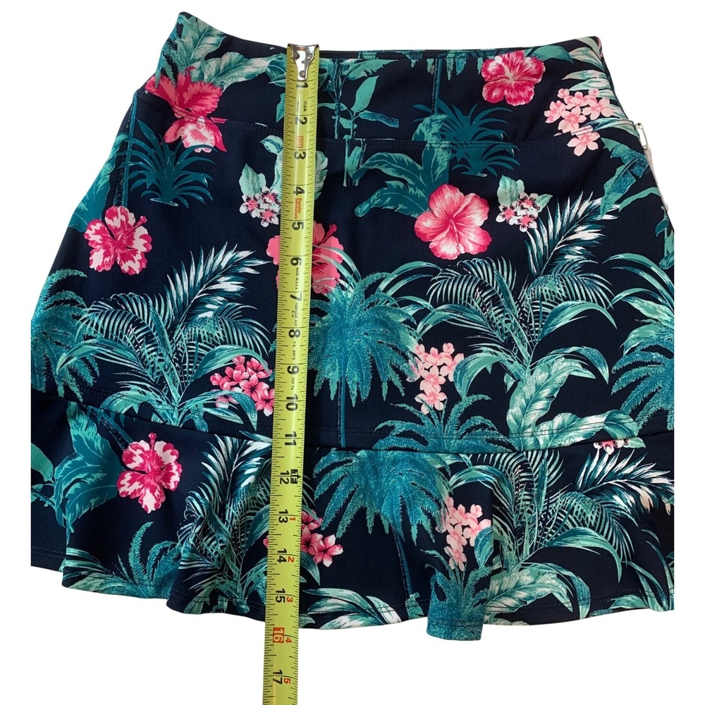 Tommy Bahama Everyday Active Skort Womens XS Navy Tropical Floral UPF 50 Skirt - Picture 10 of 10